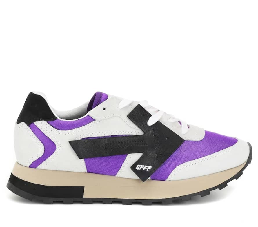 Off White Size 37 Purple and Multicolor HG Runner Arrows Logo Sneakers