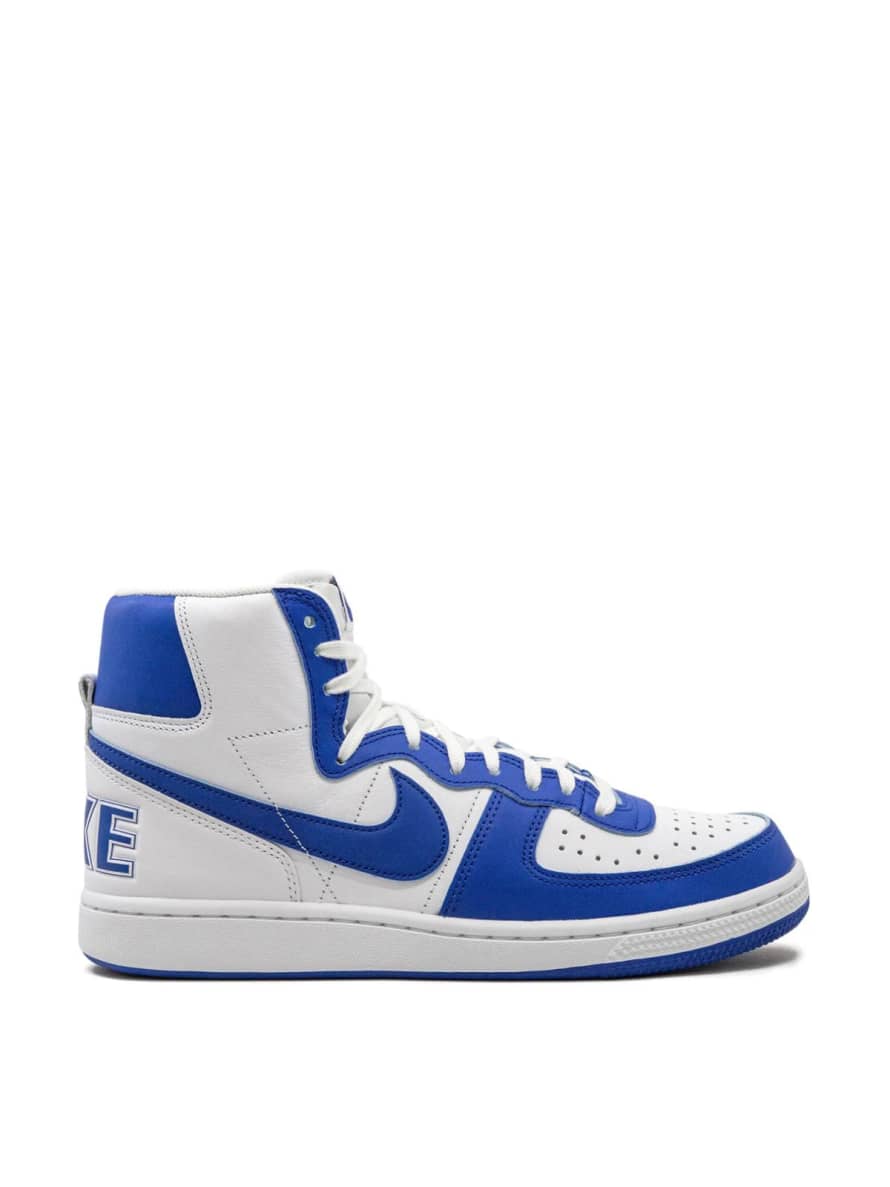 Nike White and Game Royal Terminator High Sneakers