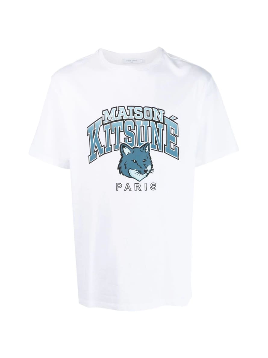 Maison Kitsune Campus Fox Logo T Shirt