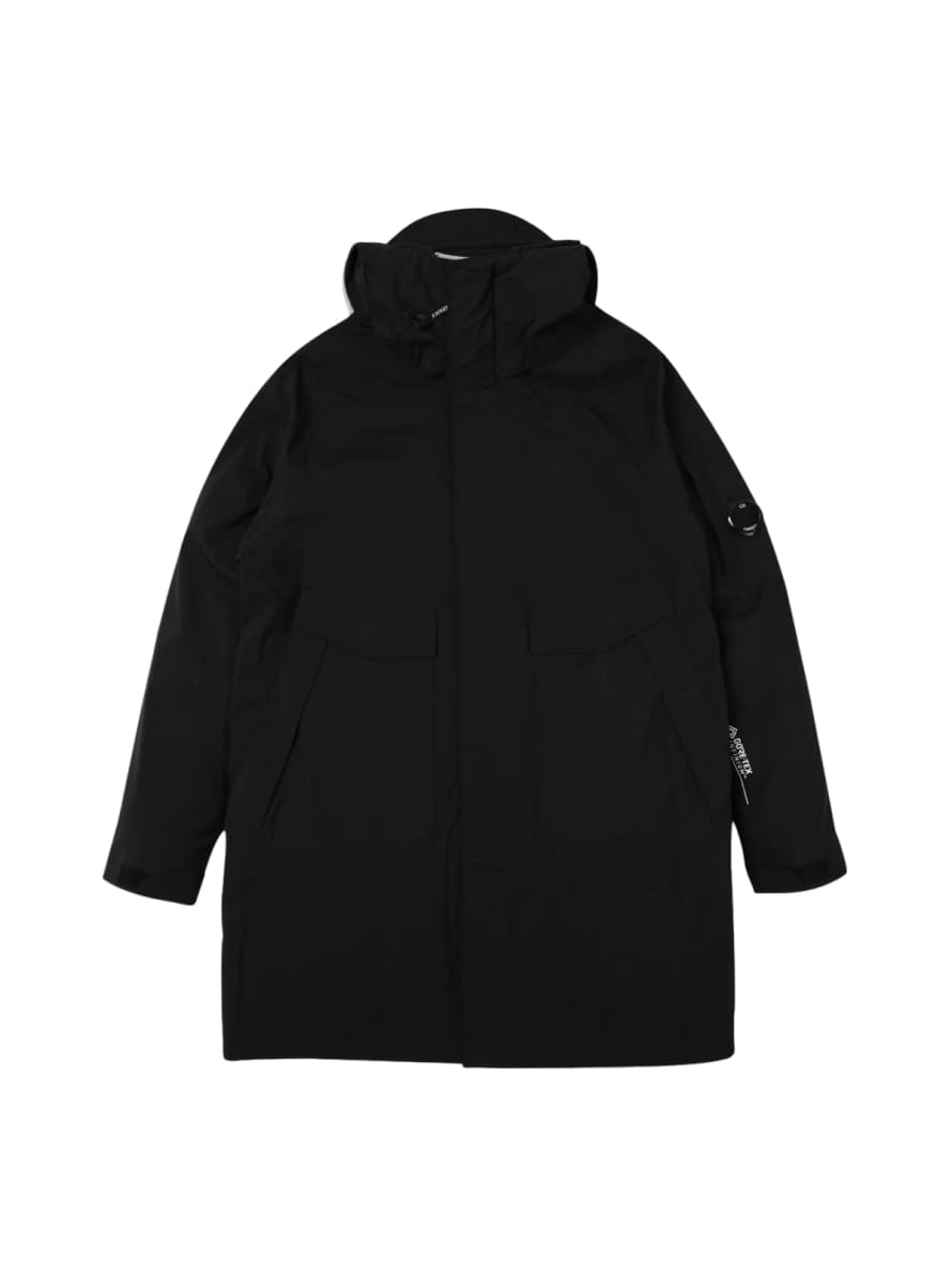 C.P. Company Black Gore Tex Infinium Parka Coat