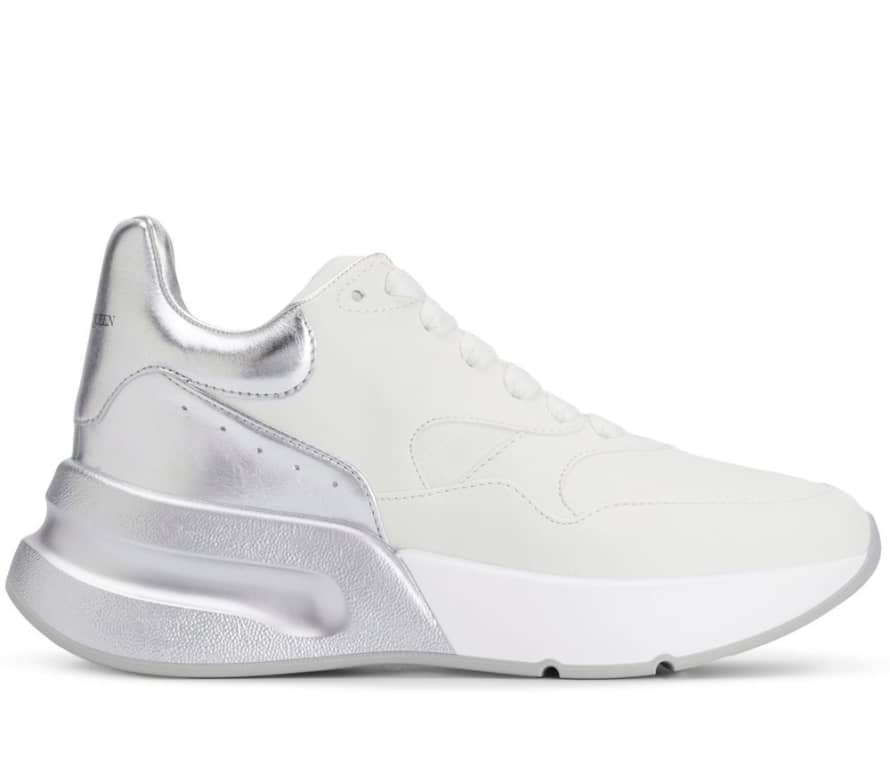 Alexander McQueen  White Oversized Runner Sneakers