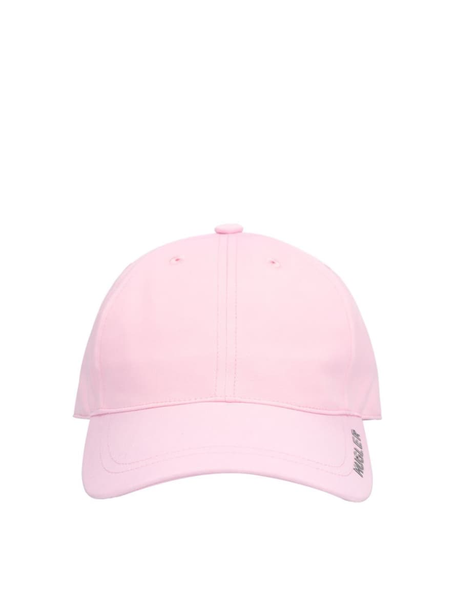 Mugler Pink Logo Plaque Baseball Cap