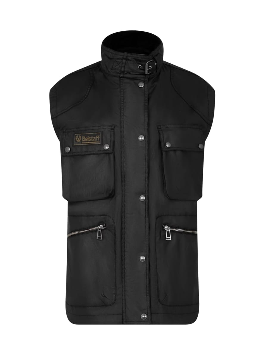 Belstaff Size 42 Black Legacy Edition Gilet Vest Jacket