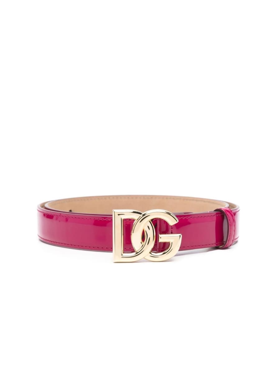 Dolce & Gabbana DG Logo Leather Belt