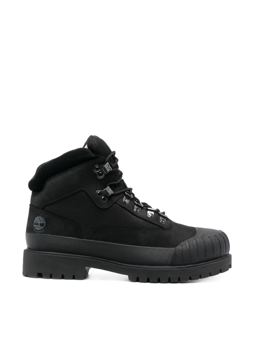 Timberland Black Heritage Rubber Toe Hiker Boots