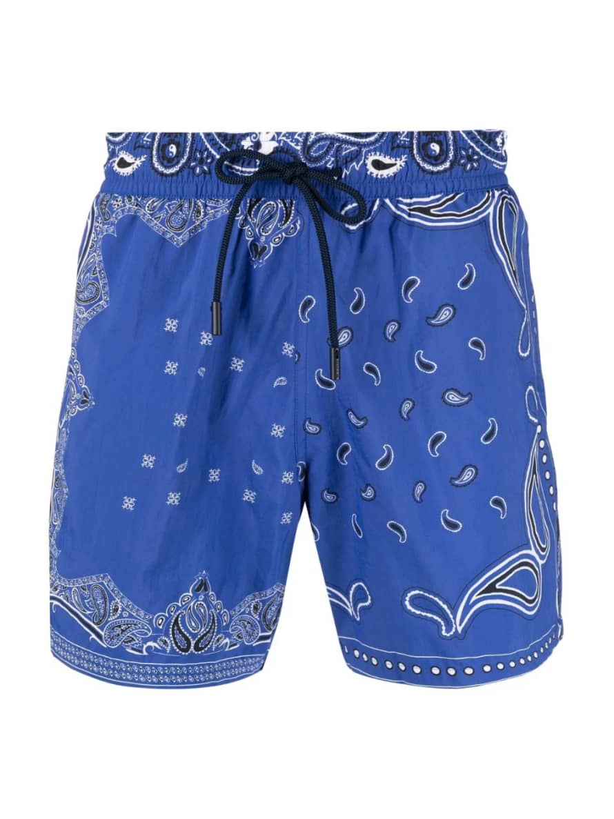 Etro  Paisley Print Logo Swim Shorts