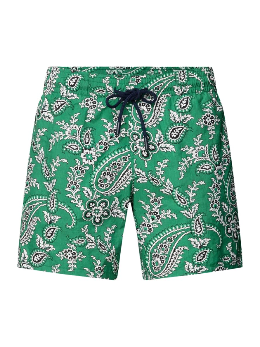 Etro  Paisley Print Logo Swim Shorts