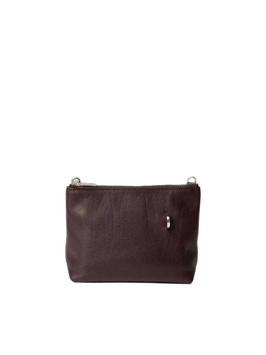 Rick Owens  Small Oxblood Adri Crossbody Shoulder Bag