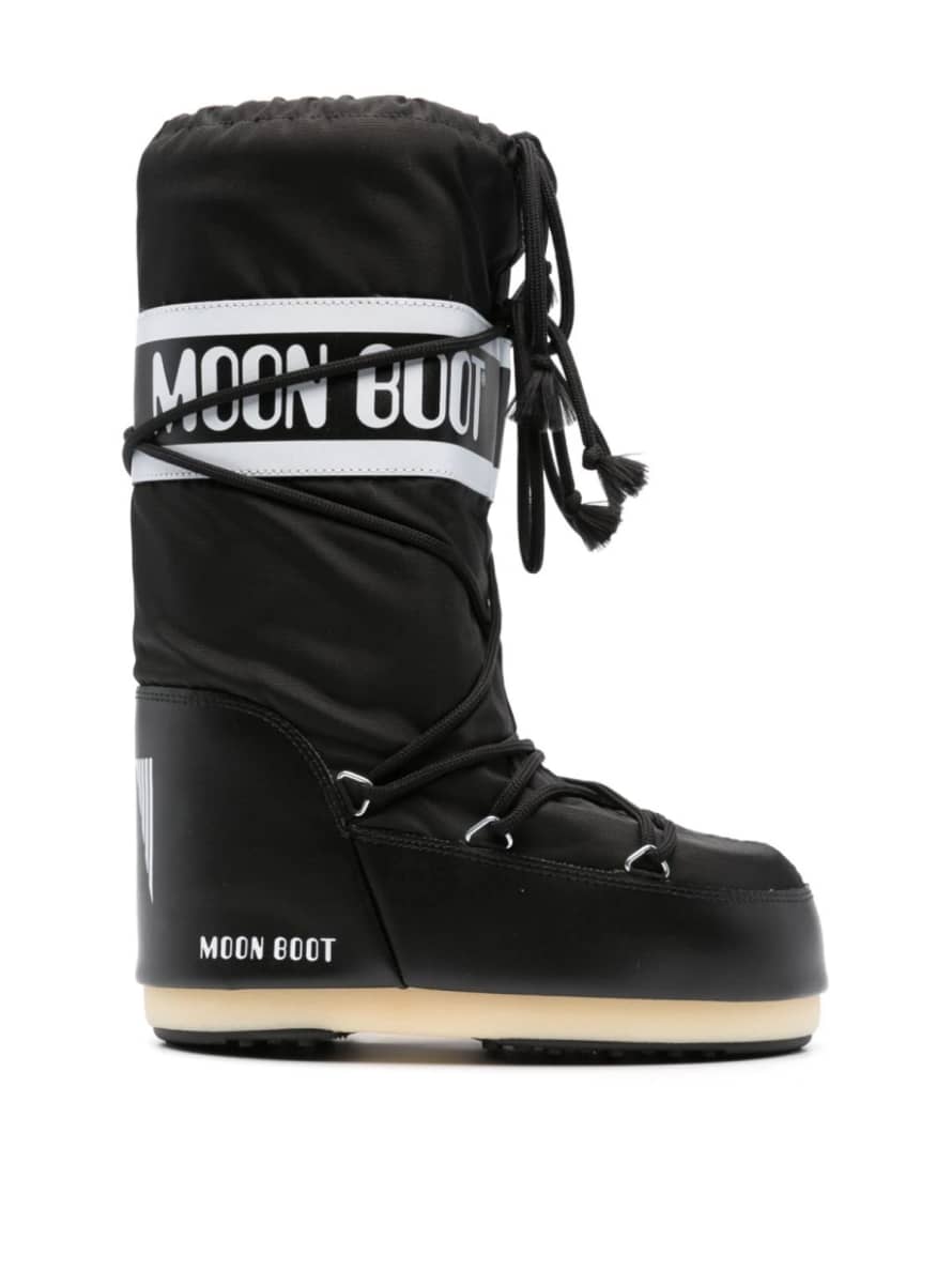 Moon Boot Black Icon Nylon Snow Boots