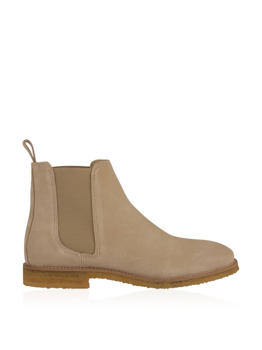 Mallet Beige Elmore Pebble Chelsea Boots