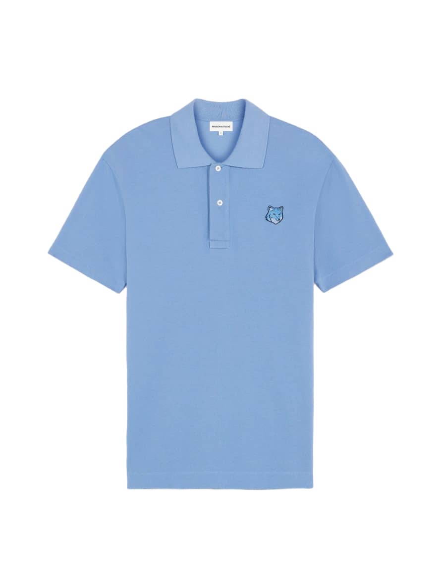 Maison KitsunÃ© Bold Fox Head Logo Polo Shirt