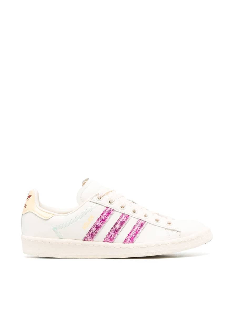 Adidas Creme White and Orange Ttint Campus X Kolam Adilicious City Series Sneakers