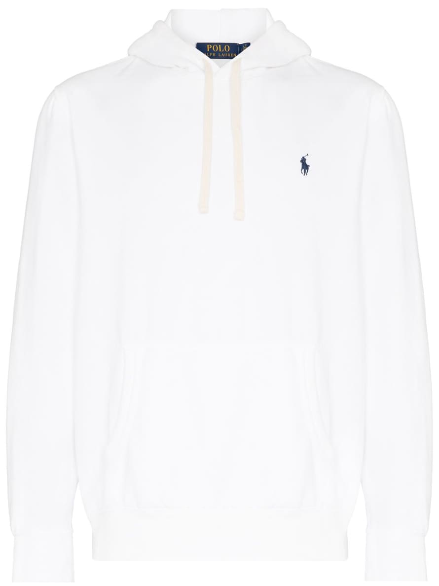 Polo Ralph Lauren White Pony Logo Hoodie