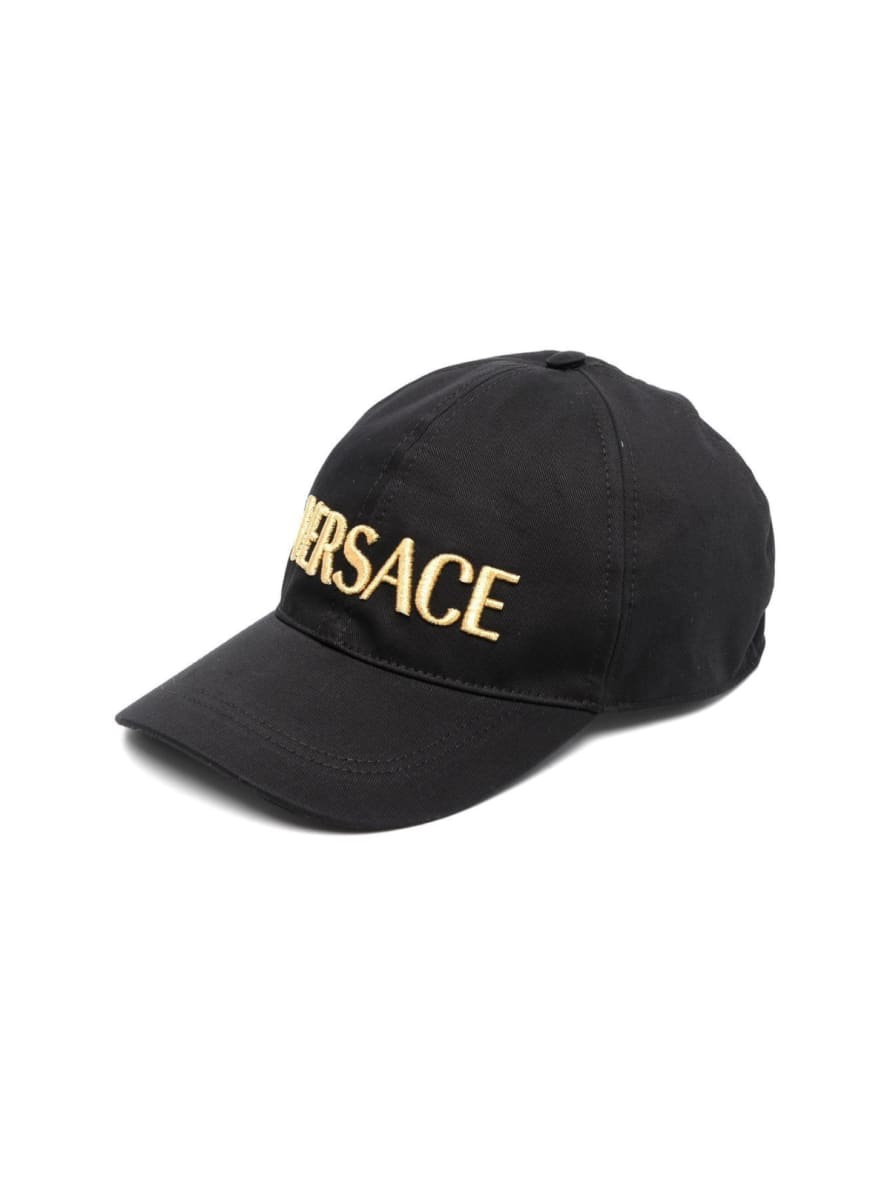 Versace Embroidered Logo Baseball Cap