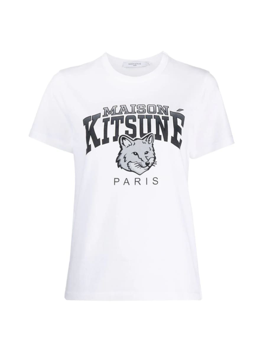 Maison Kitsune Campus Fox Logo T Shirt