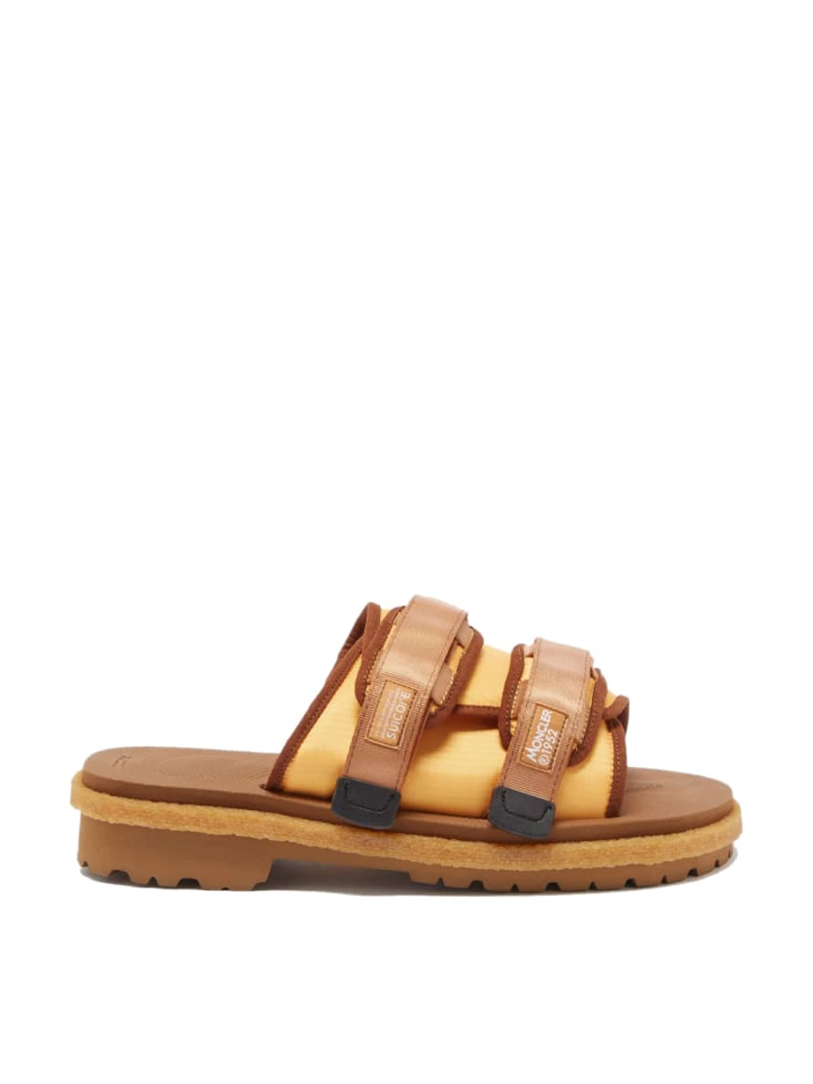 MONCLER Yellow  Suicoke Moto Mountain 1952 X Sandals