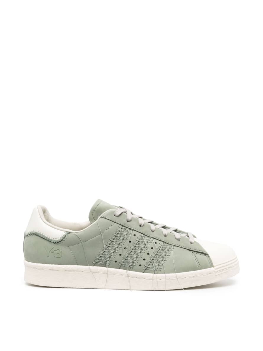 Y-3 Green Superstar Loose Thread Sneakers