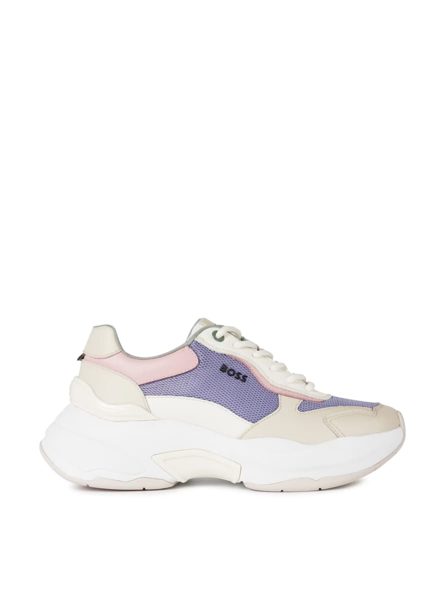 Hugo Boss Open Purple Noa Chunky Runner Sneakers