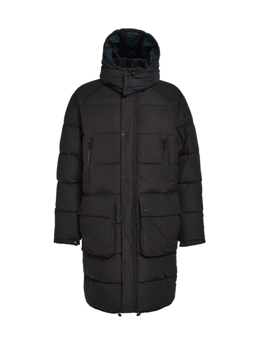 Barbour Black Dartmoor Baffle Quilted Jacket