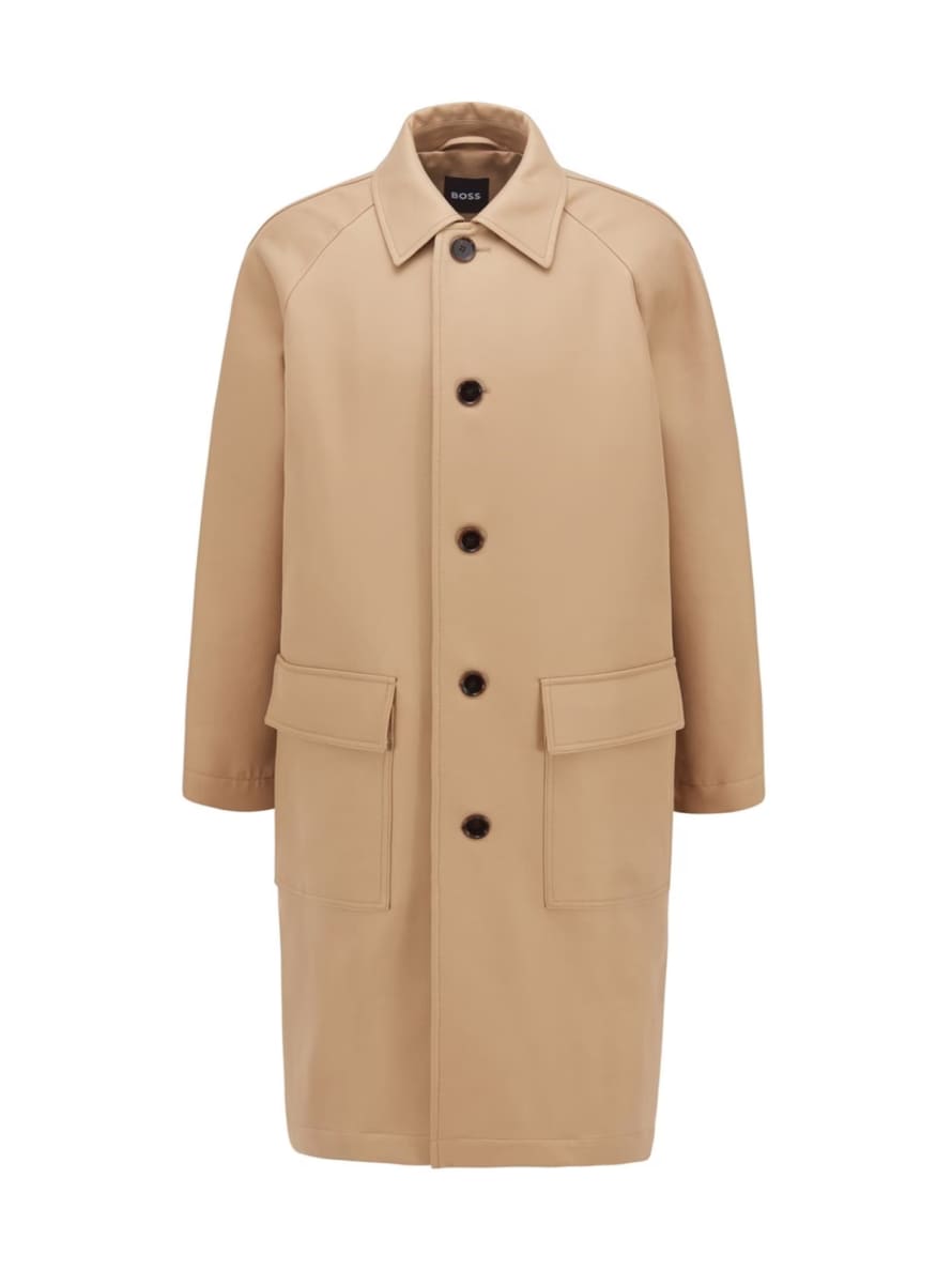 Hugo Boss Medium Beige F Cam Patch Coat