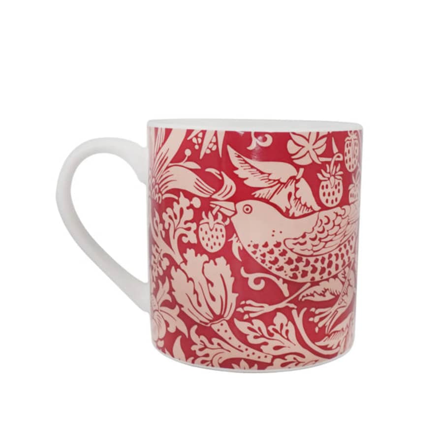 Half Moon Bay Mug Classic Boxed (300ml) - William Morris (raspberry)