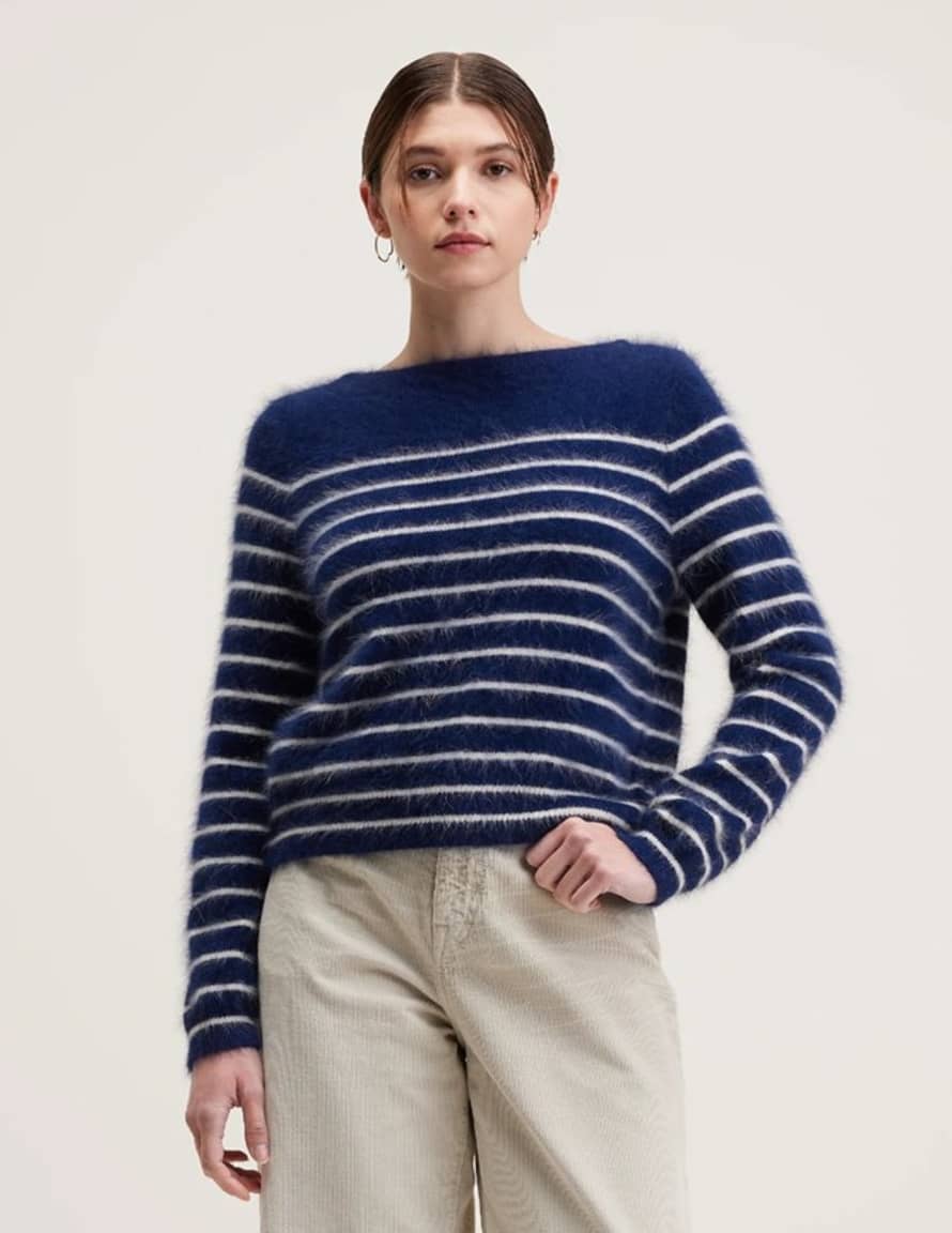 Bellerose Dato Jumper - Stripe Navy