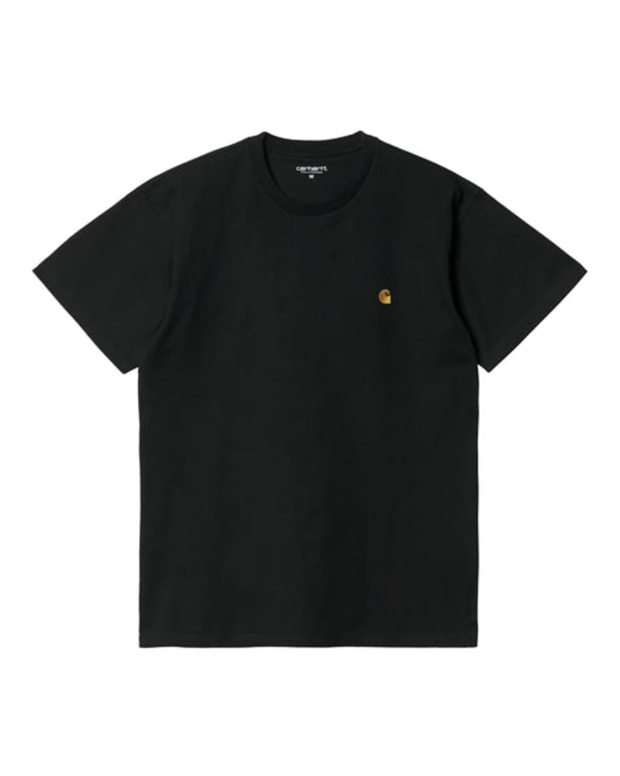 Carhartt Camiseta Ss Chase - Black/gold