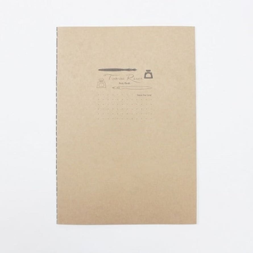 Sakae Technical Paper Tomoe River Paper 52gsm A5 Kraft Cover Notebook Dot Grid