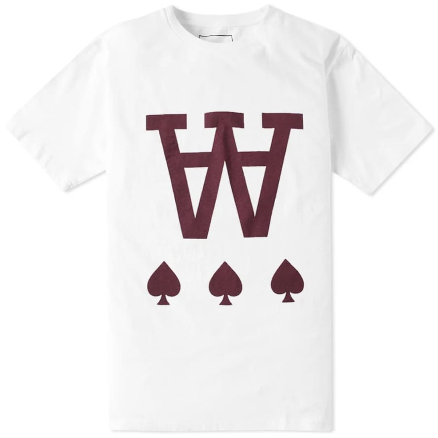 Wood Wood White AA Spades T Shirt