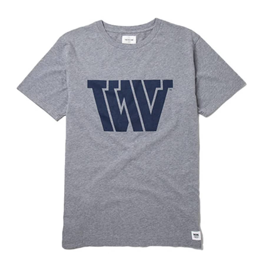 Wood Wood Grey Melange VVV T Shirt