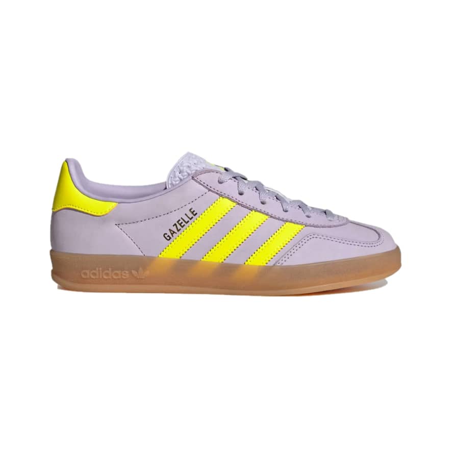 Adidas Gazelle Indoor Woman Ih5492 Silver Dawn / Solar Yellow / Gum