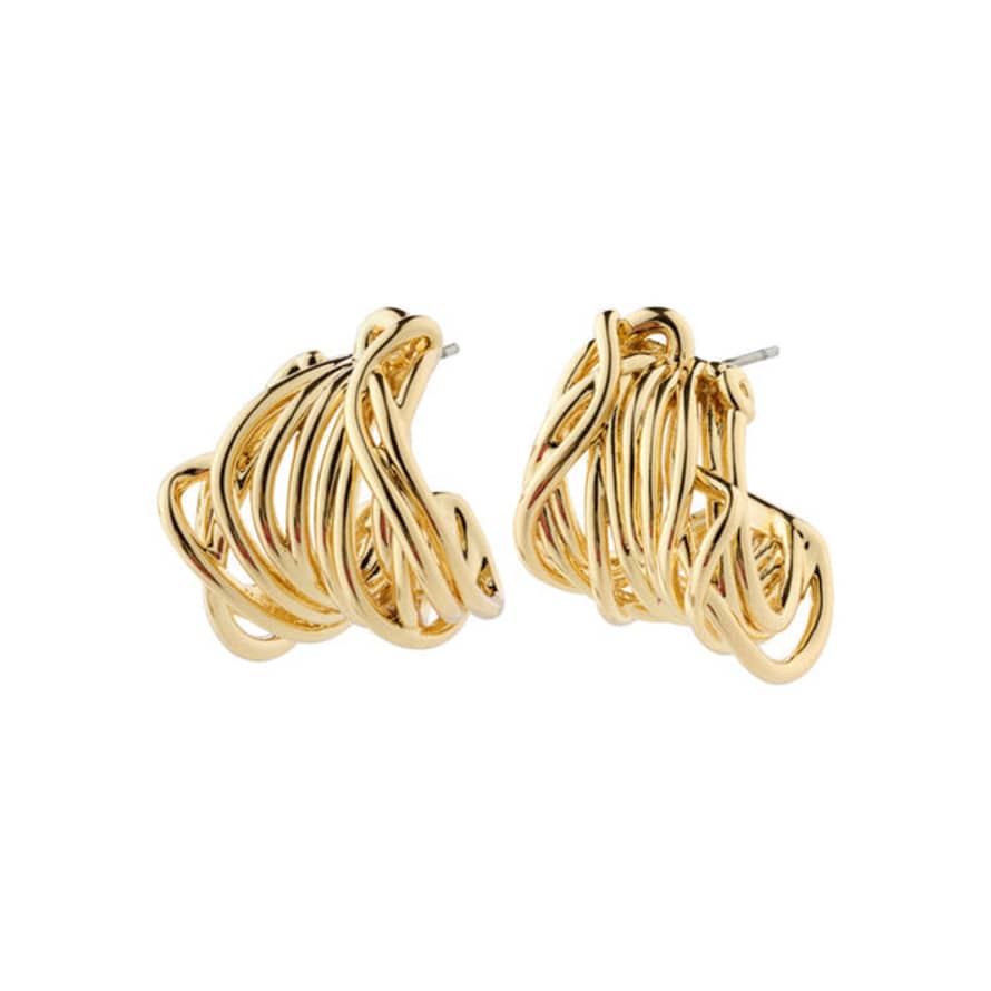 Pilgrim Pamela Recycled Earrings Gold-plated