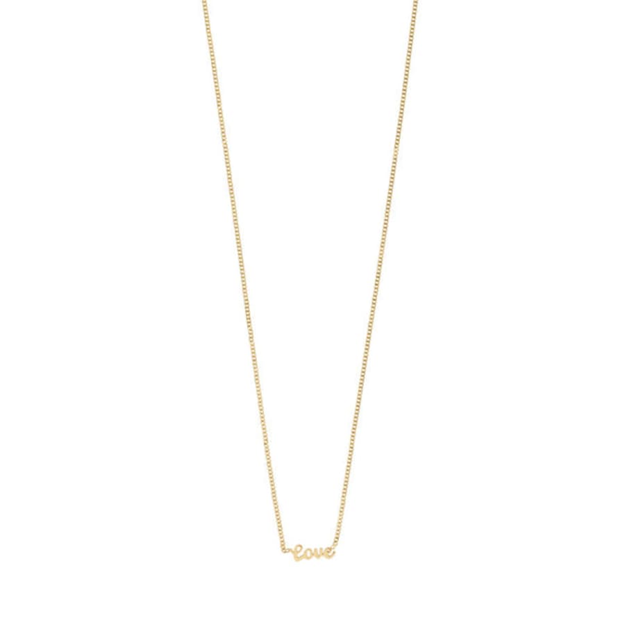 Pilgrim Love Recycled Necklace Gold-plated