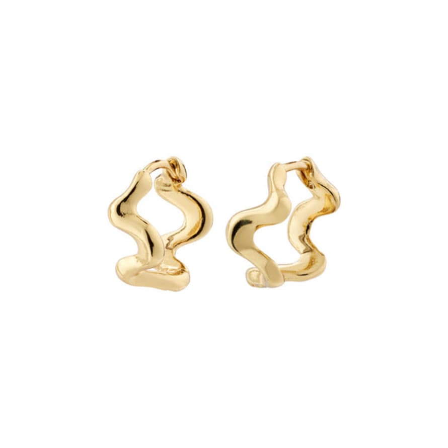 Pilgrim Penelope Recycled Earrings Gold-plated