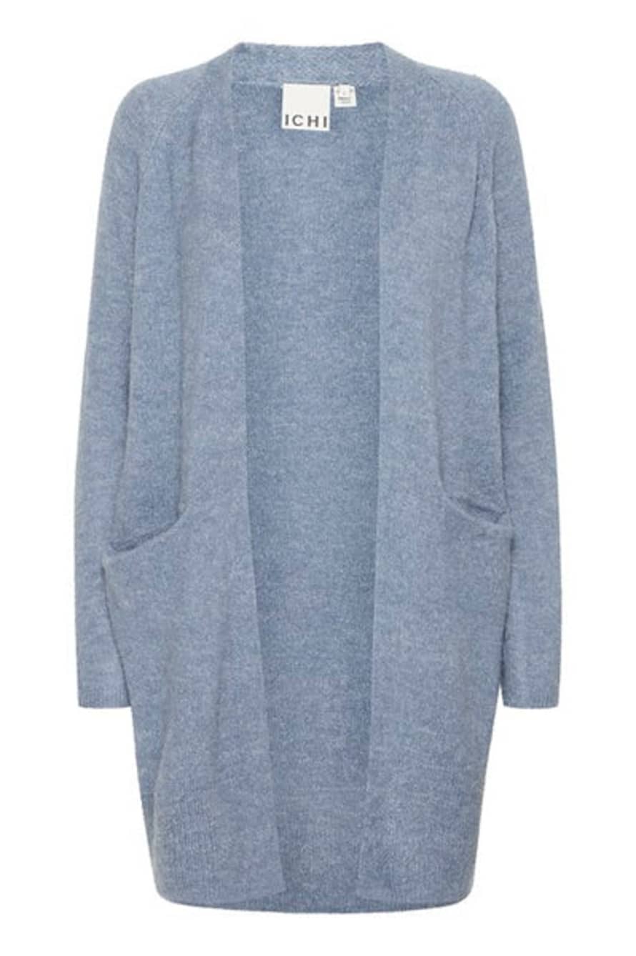 ICHI Ihkamara Blue Mirage Knit Cardigan