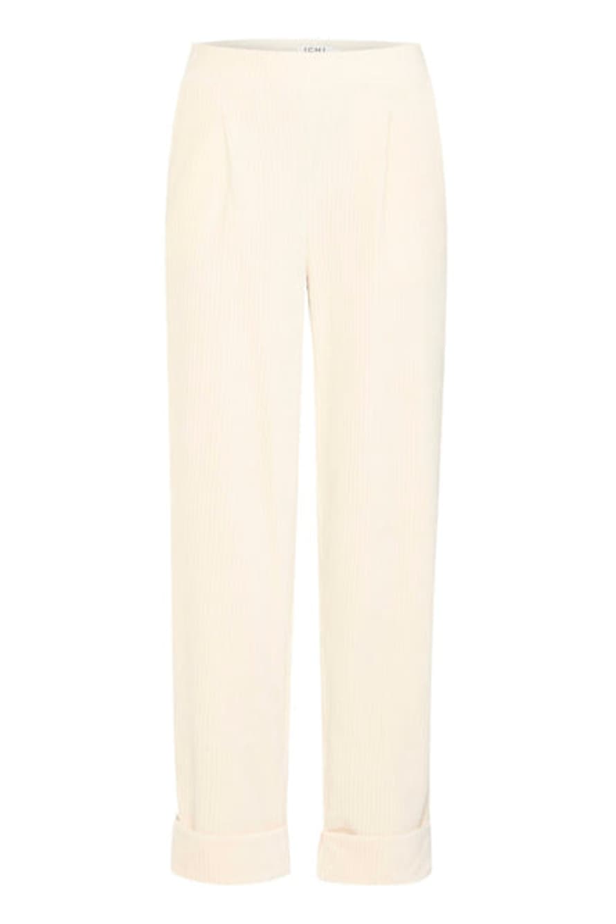 ICHI Ihtamary Almond Milk Casual Trousers