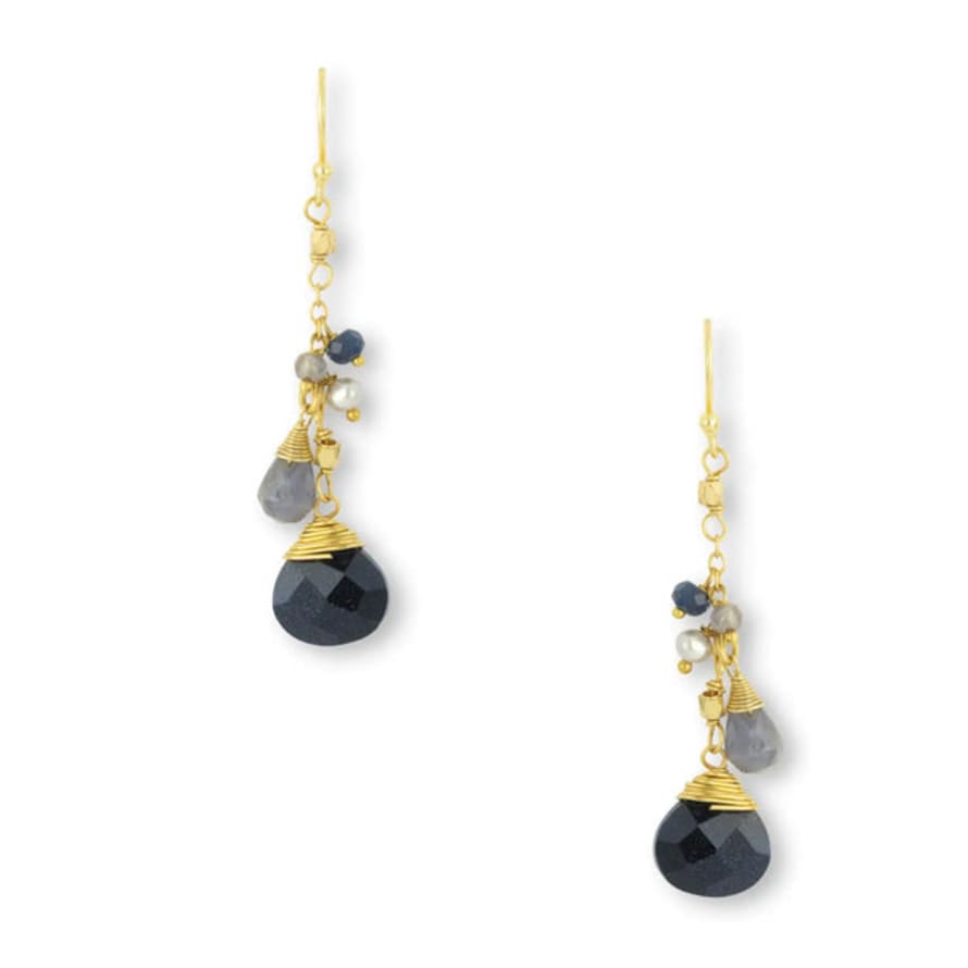 Ashiana Dana Earrings - Navy