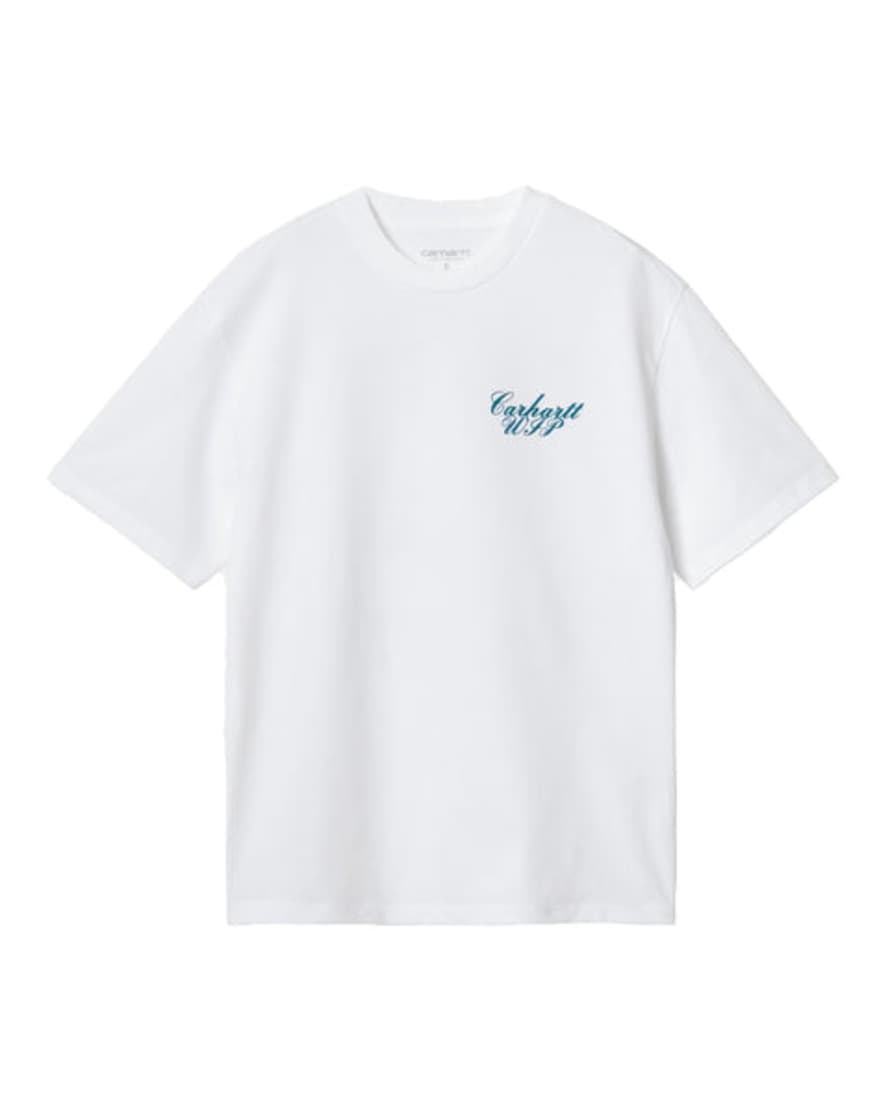 Carhartt Camiseta W Ss Exchange - White/blue