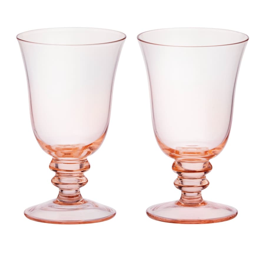 Bungalow Dk Leopold Peach Wine Glasses