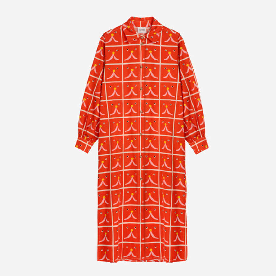 Bobo Choses Abstract Cat Shirt Dress