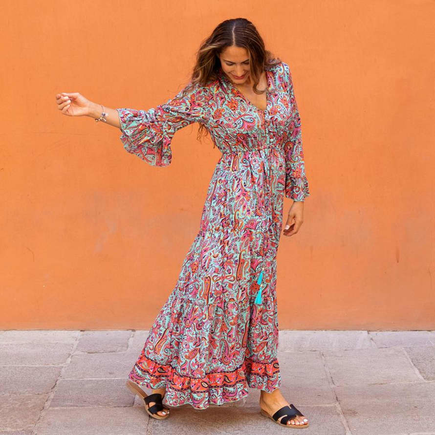 Powell Craft 'Arianna' Floral Maxi Dress