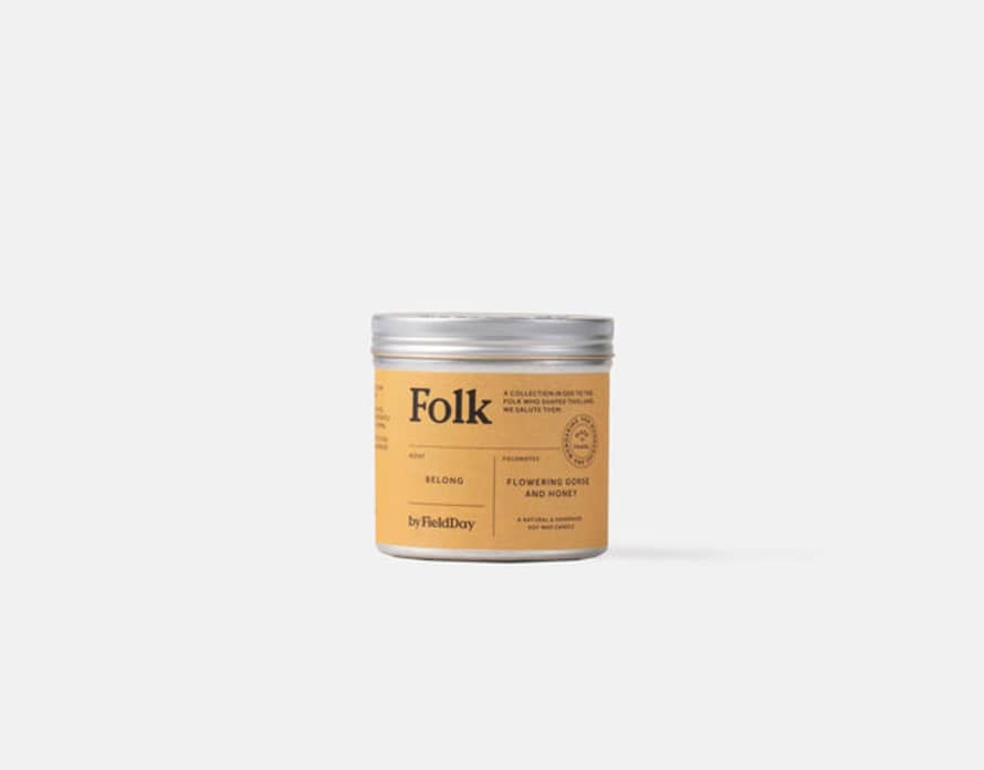 FieldDay Ireland Folk Tin Collection - Belong Vegetable Soy Wax Candle