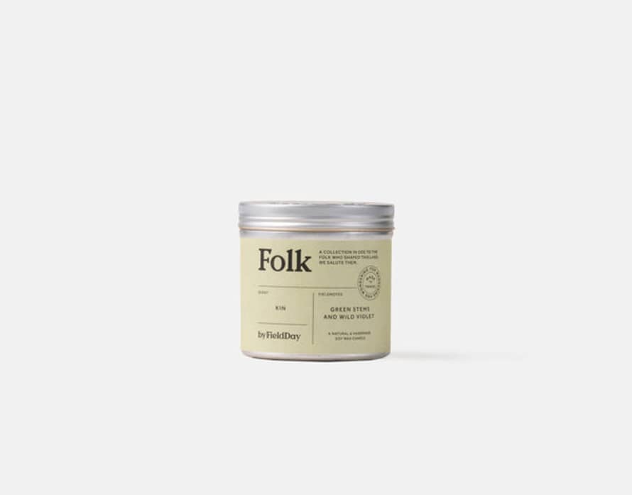 FieldDay Ireland Folk Tin Collection - Kin Vegetable Soy Wax Candle