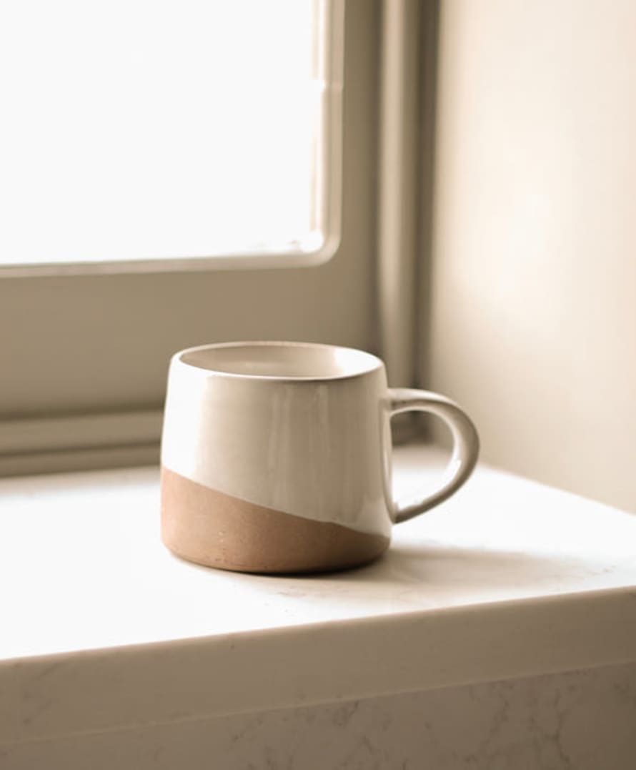 Morgan Wright Koko Mug | Slanted Glaze Milk White