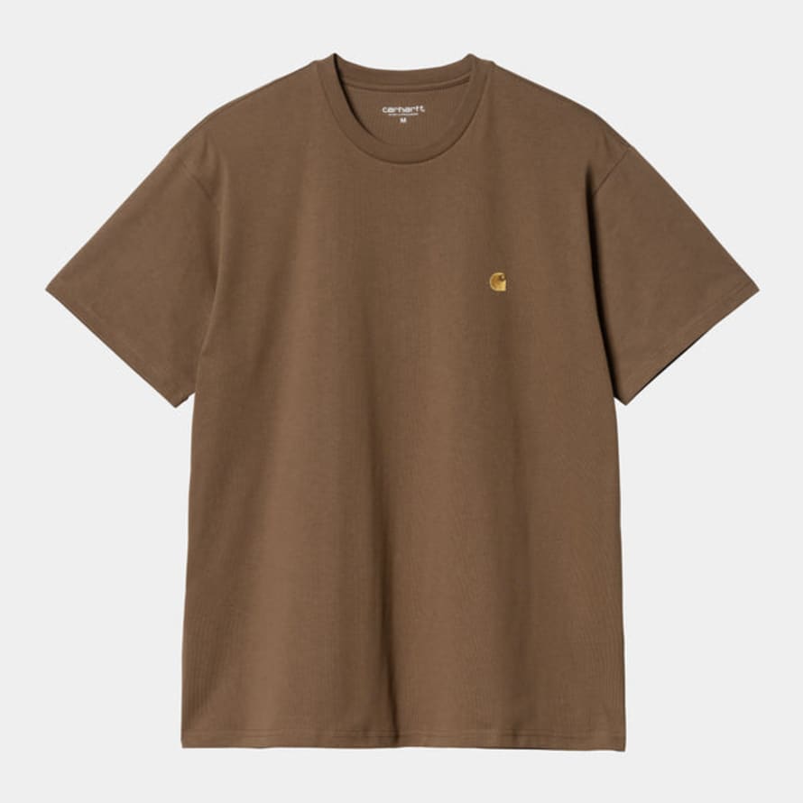 Carhartt WIP  T-Shirt Chase Chocolate / Gold