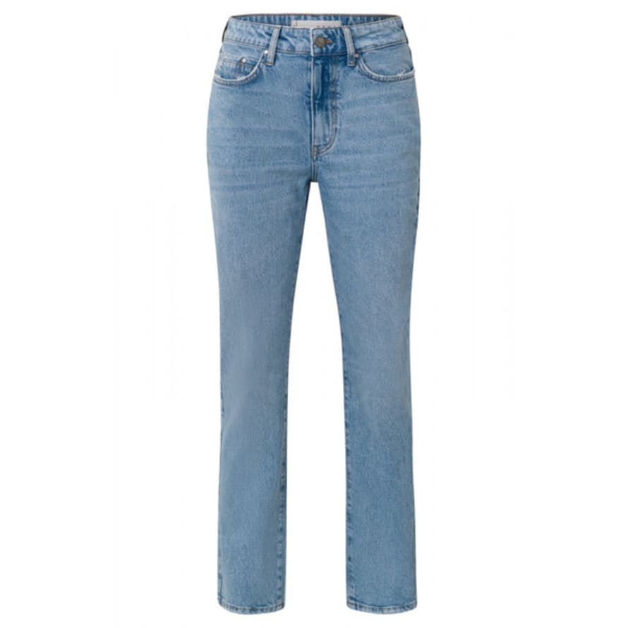 Yaya High Waist Straight Fit Denim Jeans