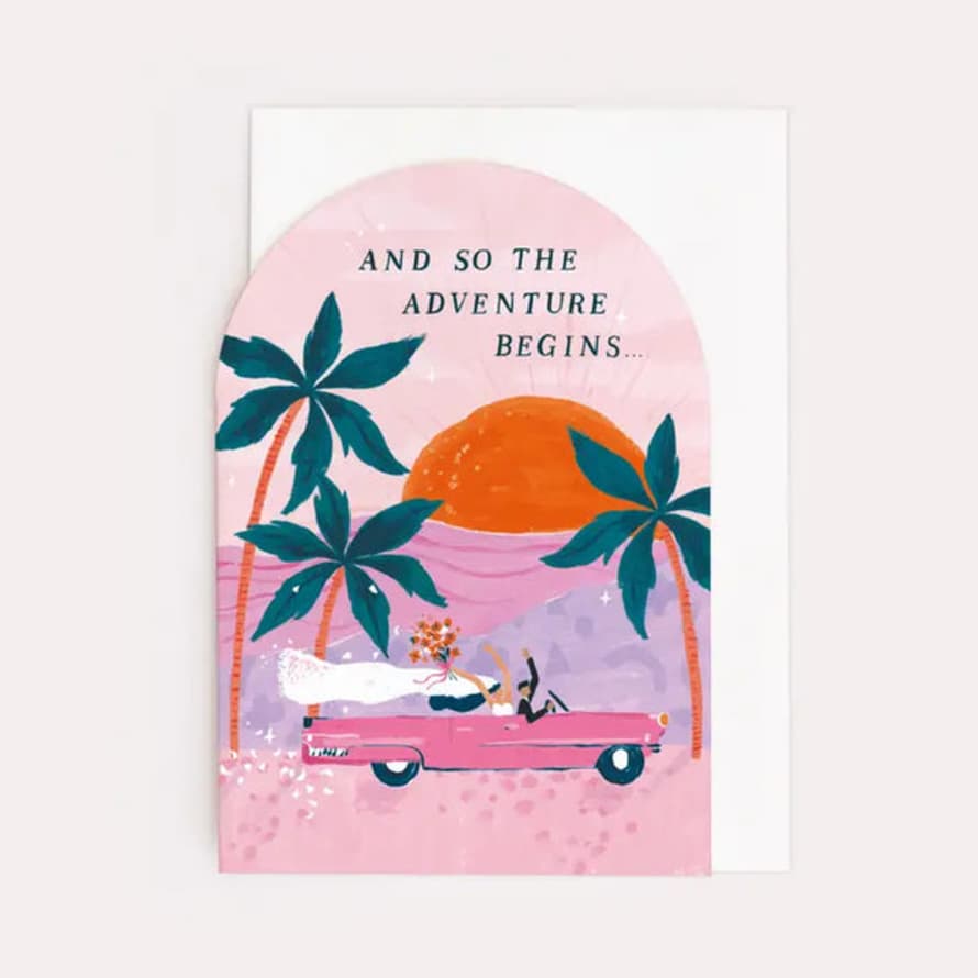 Sister Paper Co Adventures Wedding Greeting Card