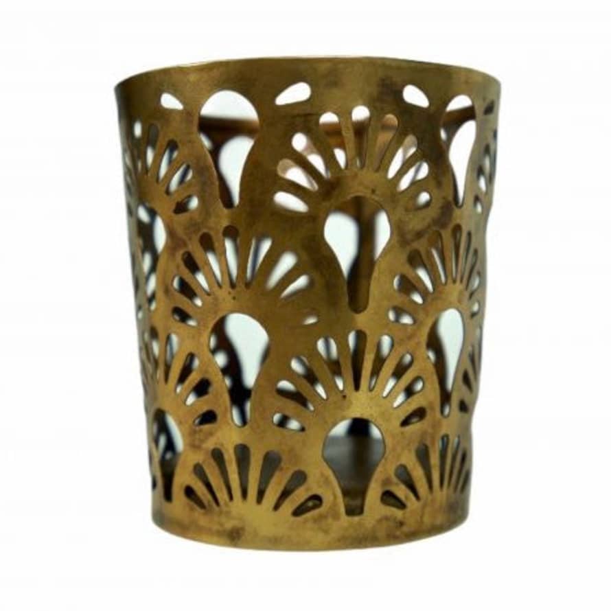 De Weldaad Small Gold Votive Candle Holder