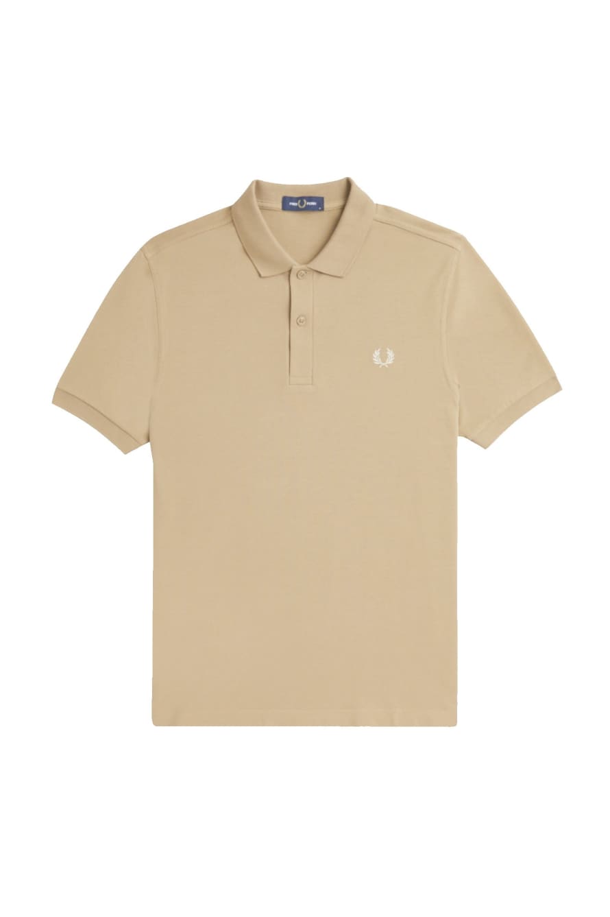 Fred Perry Slim Fit Plain Polo Warm Stone / Oatmeal