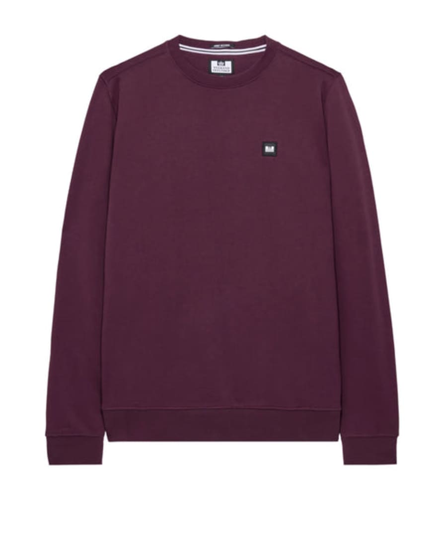 Weekend Offender Ferrer Badge Sweatshirt In Acai Berry